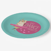 Funny Sheep Message - Dance about It 1 Pappteller (Schrägansicht)