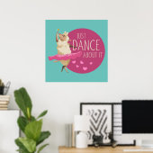 Funny Sheep Message - Dance about It 1 Poster (Heimbüro)