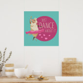 Funny Sheep Message - Dance about It 1 Poster (Küche)