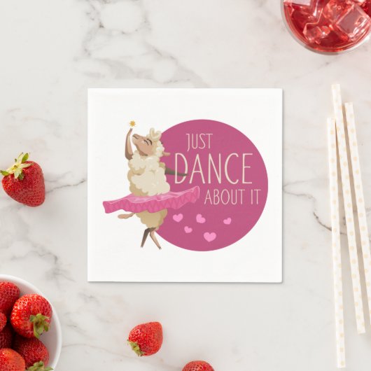 Funny Sheep Message - Dance about It 1 Serviette (Beispiel)