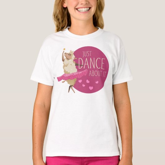 Funny Sheep Message - Dance about It 1 T-Shirt (Vorderseite)