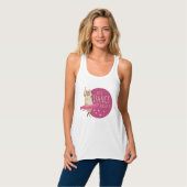Funny Sheep Message - Dance about It 1 Tank Top (Vorderseite Vollansicht)