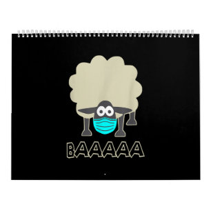 Funny Sheep mit Gesichtsmaske   Schafspende Kalender