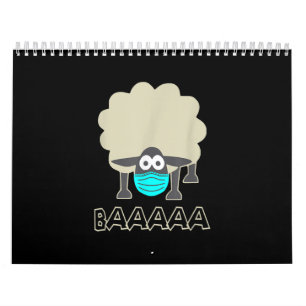 Funny Sheep mit Gesichtsmaske   Schafspende Kalender