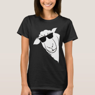 Funny Sheep mit Sonnenbrille Bauer T-Shirt