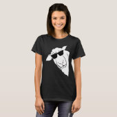 Funny Sheep mit Sonnenbrille Bauer T-Shirt (Vorne ganz)