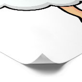 Funny Sheep Pun Poster (Ecke)
