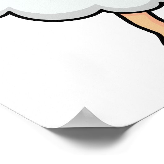 Funny Sheep Pun Poster (Ecke)