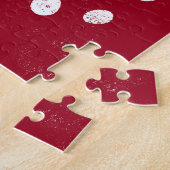 Funny Sheep Ram On Red Jigsaw Puzzle (Seite)