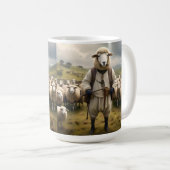 Funny Sheep Schäfer mit seiner Flock, Kaffeetasse (VorderseiteRechts)