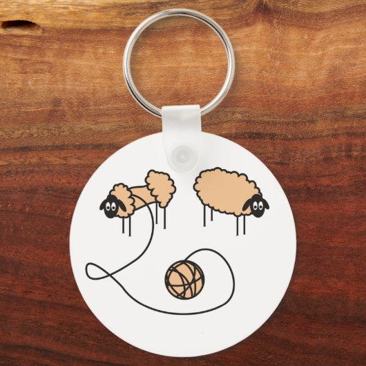 Funny Sheep Schlüsselanhänger (Vorderseite)