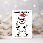 Funny Sheep Scrooge Baa Humbug Weihnachten