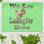 Funny Sheep sucht Ewe, Geschirrtuch (Gefaltet)