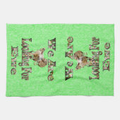 Funny Sheep sucht Ewe, Geschirrtuch (Horizontal)