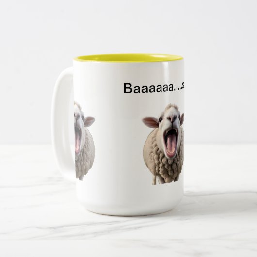 Funny Sheep Tasse (Vorderseite Links)