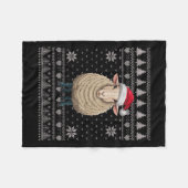 Funny Sheep Ugly Weihnachts Sweater Weihnachtsjets Fleecedecke (Vorderseite (Horizontal))