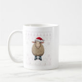Funny Sheep Ugly Weihnachts Sweater Weihnachtsjets Kaffeetasse (Links)