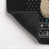 Funny Sheep Ugly Weihnachts Sweater Weihnachtsjets Mousepad (Ecke)