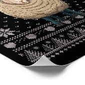 Funny Sheep Ugly Weihnachts Sweater Weihnachtsjets Poster (Ecke)