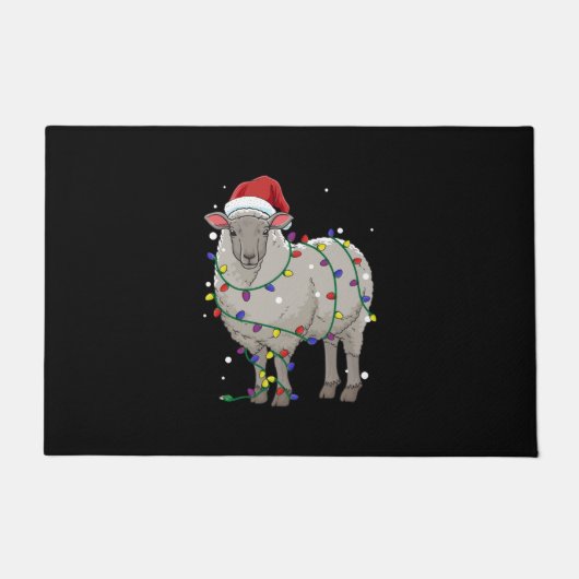 Funny Sheep Weihnachten | Geschenk des Weihnachtsm Fußmatte (Vorderseite)