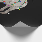 Funny Sheep Weihnachten | Geschenk des Weihnachtsm Geschenkpapier (Ecke)