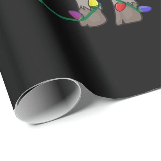 Funny Sheep Weihnachten | Geschenk des Weihnachtsm Geschenkpapier (Rolleneckpunkt)