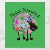 Funny Sheep Wine Label Weinetikett (Einzelnes Label)