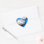 Funny Sheep Year Chinese Zodiac Heart Sticker (Umschlag)