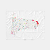 Funny Sheepadoodle Christmas Graphics Dog Lights L Fleecedecke (Vorderseite (Horizontal))