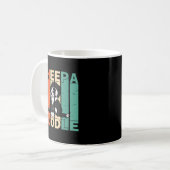 Funny Sheepadoodle schwarze Poodle Retro Doodle Lo Kaffeetasse (Vorderseite Links)