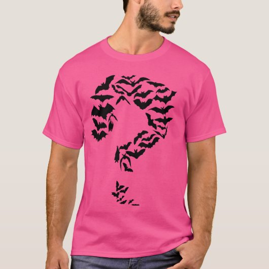 Funny Sheldon Nerdy Bats Frage Mark Comic Hero T-Shirt (Vorderseite)
