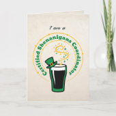 Funny Shenanigans Drinking Card – Party Karte (Vorderseite)