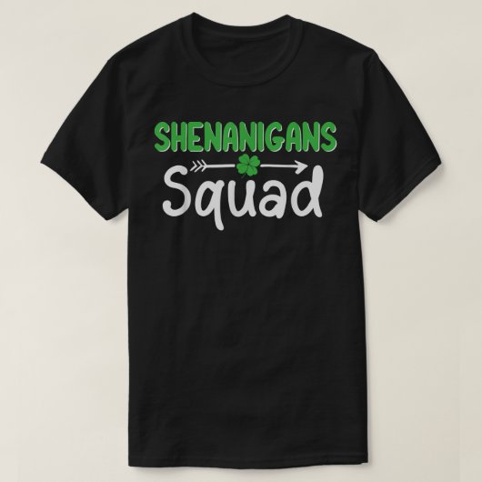Funny Shenanigans Squad St Patrick's Day Matching  T-Shirt (Design vorne)