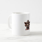 Funny Sheriff Hundeshirt German Pointer Dog Mama w Kaffeetasse (Vorderseite Links)
