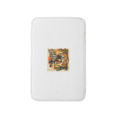 Funny Sheriff Hundeshirt Greyhound Whippet Hund Ma Badematte (Vorderseite Vertikal)