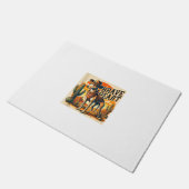 Funny Sheriff Hundeshirt Greyhound Whippet Hund Ma Fußmatte (Schrägansicht)