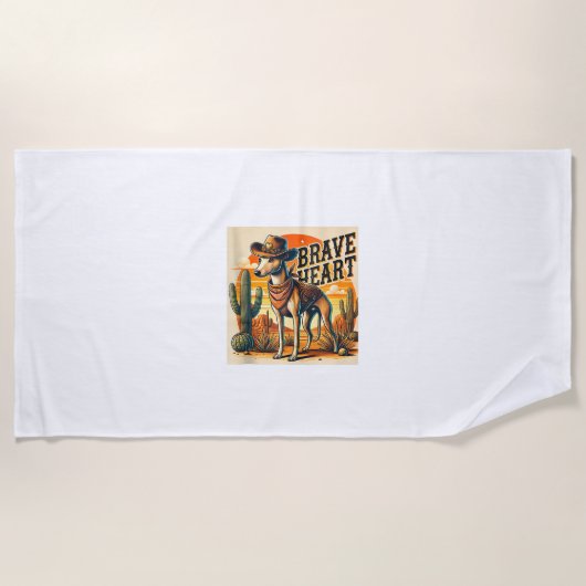 Funny Sheriff Hundeshirt Greyhound Whippet Hund Ma Strandtuch (Vorderseite)