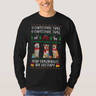 Funny Shiba Inu Christmas Ugly Sweater Shiba Inu X T-Shirt