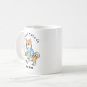 Funny Shiba Inu Dog Business Suit Coffee Kaffeetasse (Vorderseite Links)