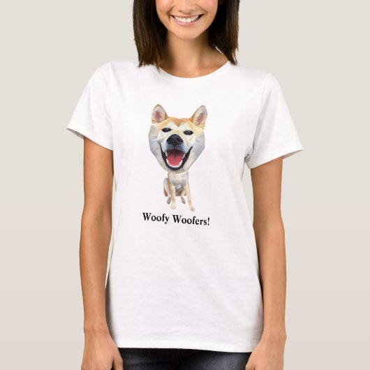 Funny Shiba Inu Dog Woman's T - Shirt (Vorderseite)