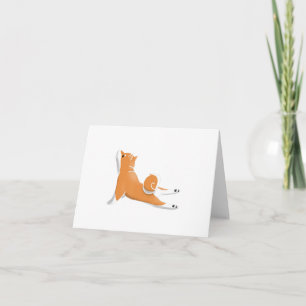 Funny Shiba Inu Dog Yoga Birthday Gift Einladung