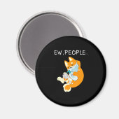 Funny Shiba Inu | Ew people doft Magnet (Vorderseite/Rückseite)