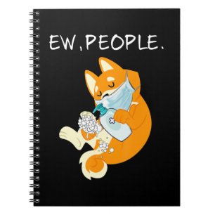Funny Shiba Inu Ew people doft Notizblock