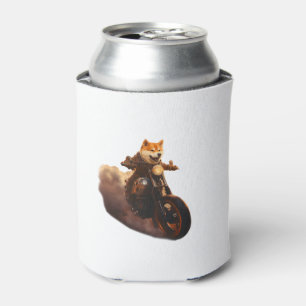 Funny , Shiba Inu, Motorrad, Hund, Puppe, Männer, Dosenkühler