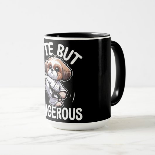 Funny Shih-Tzu Dog Tasse (VorderseiteRechts)