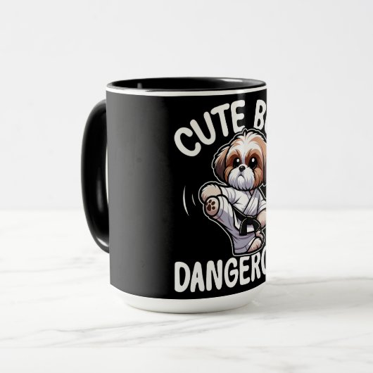 Funny Shih-Tzu Dog Tasse (Vorderseite Links)