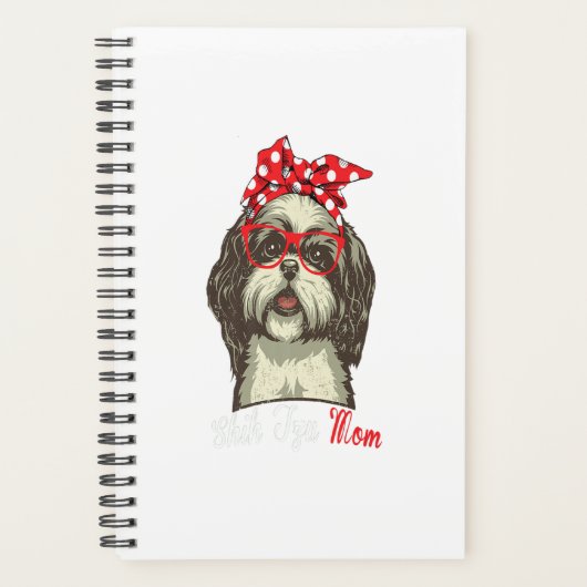 Funny Shih Tzu Mama Shih Tzu Dog Lovers Premium Planer (Vorderseite)