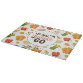 Funny Shiitake Mushroom Erntedank Food Pattern Schneidebrett (Ecke)