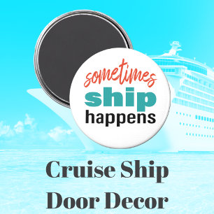 Funny Ship Cabin Door Marker Kreuzfahrt Magnet