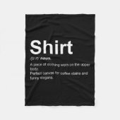 Funny Shirt Definition Quirky Definition Design Fleecedecke (Vorderseite)